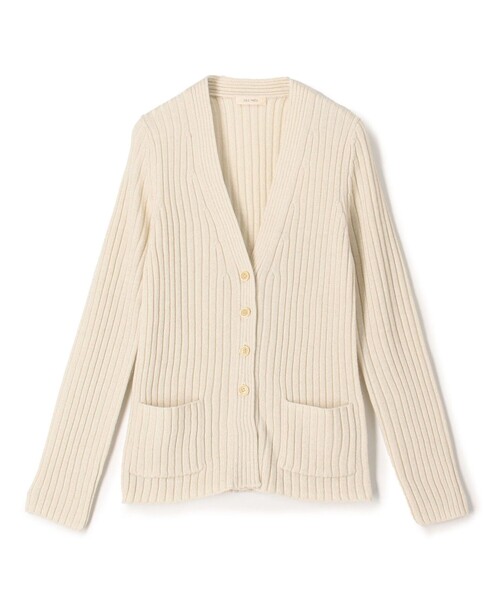 DES PRES（デプレ） カーディガン ウールリブ Vネックカーディガン