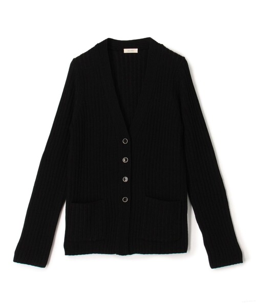 DES PRES（デプレ） カーディガン ウールリブ Vネックカーディガン