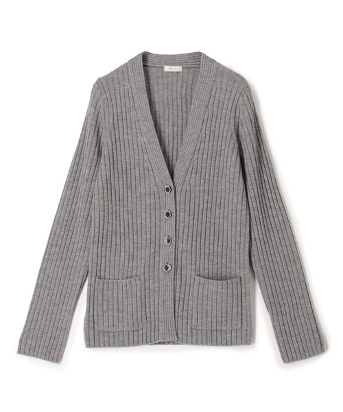 DES PRES（デプレ） カーディガン ウールリブ Vネックカーディガン