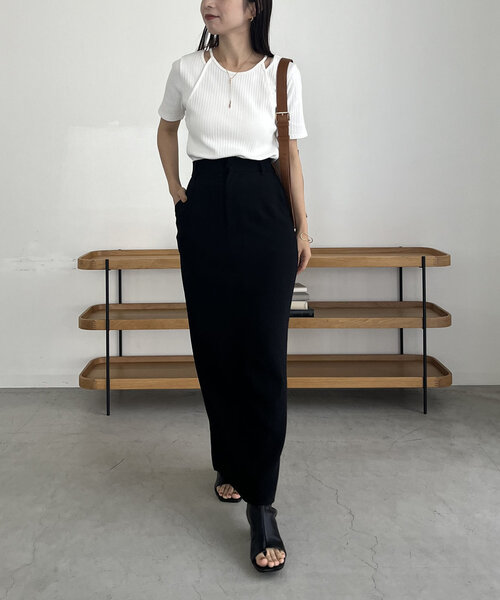 「CAPRICIEUX LE'MAGE」 半袖カットソー FREE ブラック レディース_画像10