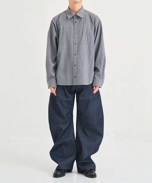 zhang様、専用商品です。 CONZ シャツ COMPACT FIT WOOL PANEL SHIRT メンズ : ZOZOTOWN Yahoo