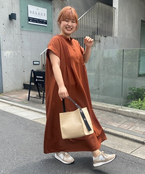 「un dix cors」 半袖ワンピース FREE ブラック レディース_画像2