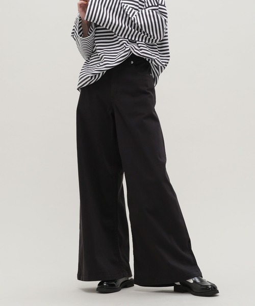 「PICCADILLY」 ブーツカットパンツ M ベージュ レディース_画像3