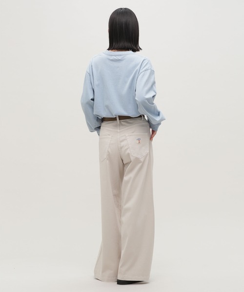 「PICCADILLY」 ブーツカットパンツ M ベージュ レディース_画像8