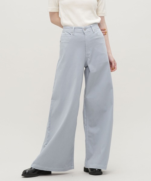 「PICCADILLY」 ブーツカットパンツ M ベージュ レディース_画像9