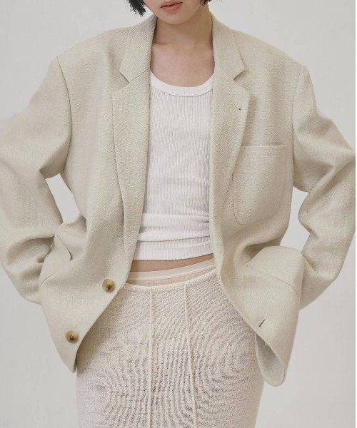 TODAYFUL テーラードジャケット ベージュ　38 TODAYFUL ジャケット テーラードジャケット Boyfriend Linen Jacket