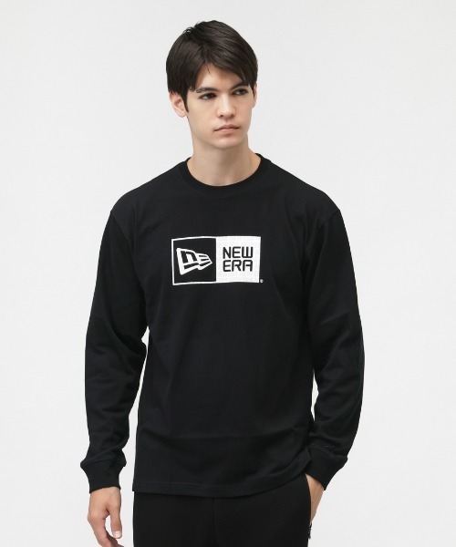 NEW ERA（ニューエラ） tシャツ LS CT TEE BOX PATTERN BLK メンズ