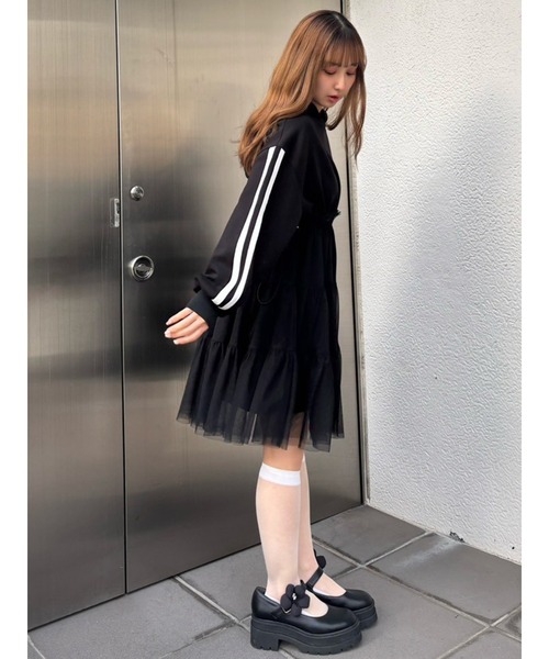 CALNAMUR（カルナムール） ワンピース 2WAYチュールオーバースウェット