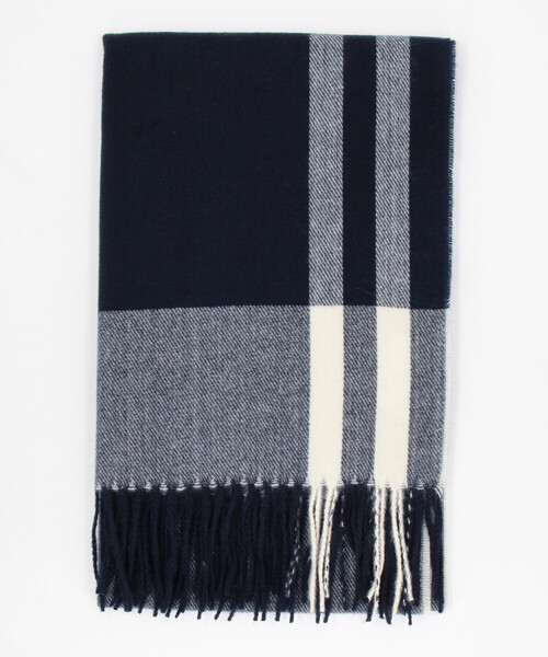 COMME CA ISM（コムサイズム） ストール マフラー ツイル チェック柄