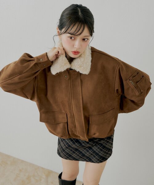 Chico ミリタリーレザージャケット チコ ジャケット Chico（チコ） コート アウター ミリタリーレザージャケット/ファー