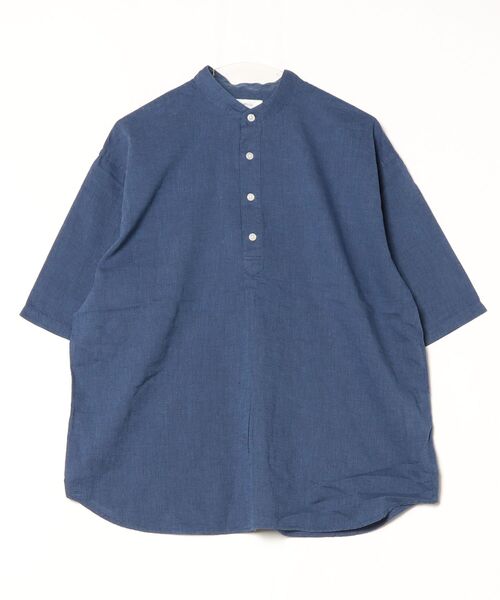 「SHIPS any」 半袖シャツ X-LARGE ネイビー メンズ_画像2