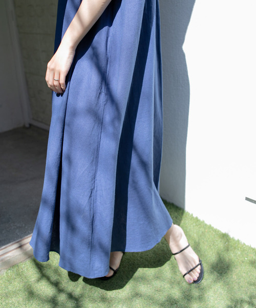 「URBAN RESEARCH DOORS」 半袖ワンピース MEDIUM ベージュ レディース_画像9