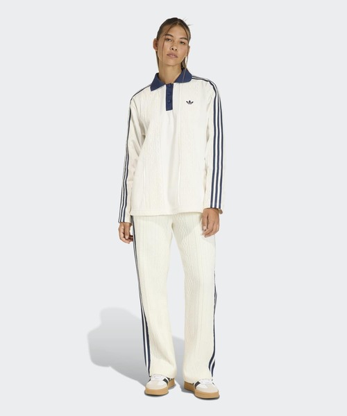 adidas ホワイト ブルー 長袖シャツ M adidas（アディダス） tシャツ adidas Originals ウィンターライズド