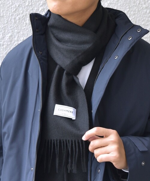 SHIPS any マフラー any: カシミヤ ソリッド 25AW メンズ レディース