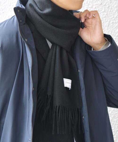 SHIPS any マフラー any: カシミヤ ソリッド 25AW メンズ レディース