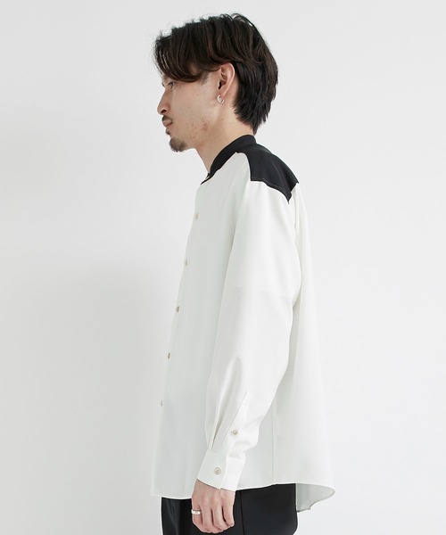 「CITY」 長袖シャツ 3 ダークグレー メンズ_画像2