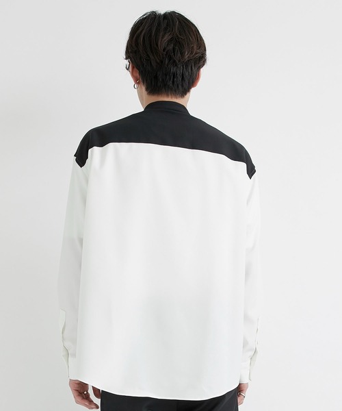 「CITY」 長袖シャツ 3 ダークグレー メンズ_画像3