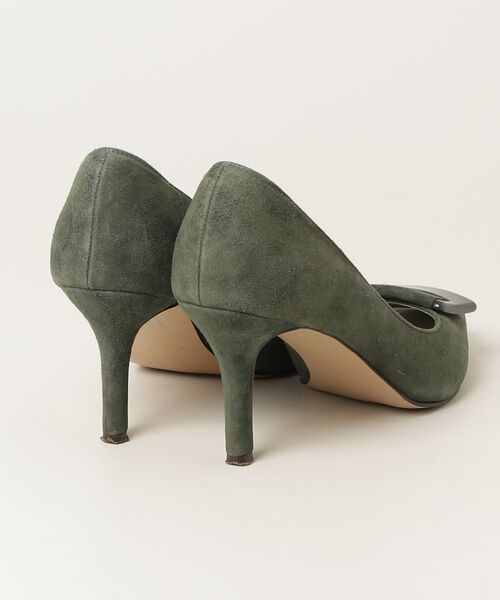 着用一度のみ Odette e Odile パンプス 結婚式・パーティー ODETTE E ODILE（オデット エ オディール） パンプス 23.5cm グリーン