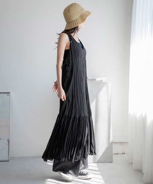 「LOWRYS FARM」 ノースリーブワンピース FREE ブルー系その他 レディース_画像8