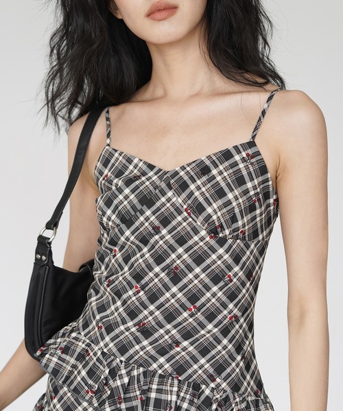 「c.u.l」 キャミソールワンピース M グレー レディース_画像7