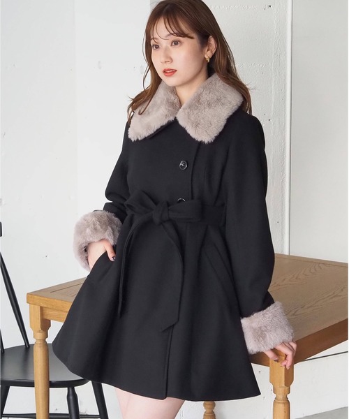 tiptop（ティップトップ） ステンカラーコート コート ファーティ