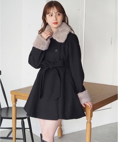 tiptop（ティップトップ） ステンカラーコート コート ファーティ