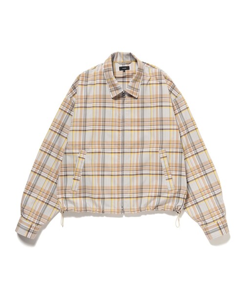 BEAMS（ビームス） ブルゾン アウター チェック ジップ ブルゾン
