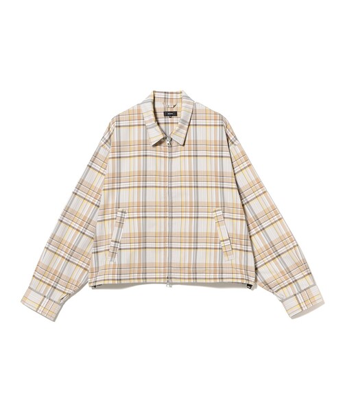 BEAMS（ビームス） ブルゾン アウター チェック ジップ ブルゾン