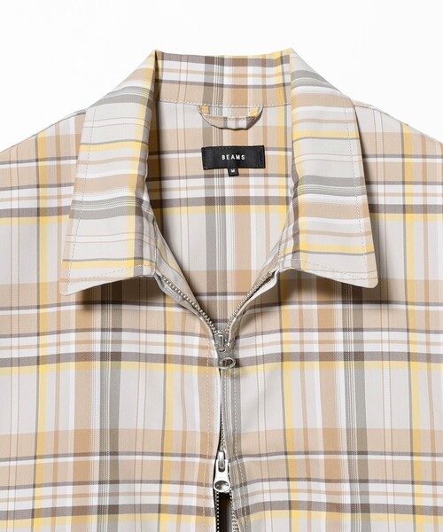 BEAMS（ビームス） ブルゾン アウター チェック ジップ ブルゾン