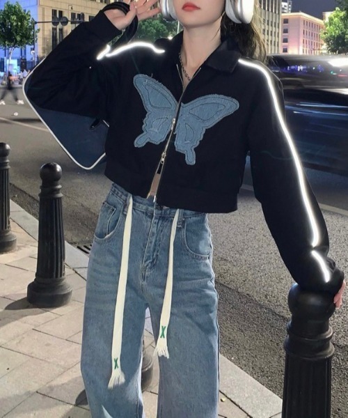 「almo」 ブルゾン FREE ホワイト レディース_画像8