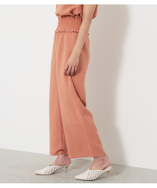 「rienda」 イージーパンツ FREE ブラック レディース_画像2