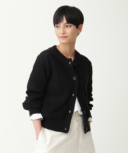 MHL.（エムエイチエル） ニットカーディガン 2 ブラック レディース