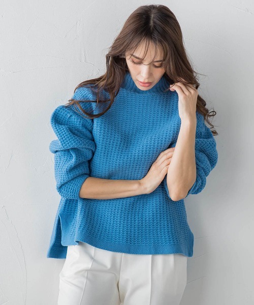 「Viaggio Blu」 長袖ニット M ブルー レディース_画像8