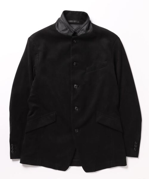 羊革 ★美品 Lサイズ★ ニコル クラブ フォーメン テーラード シワ加工 黒 NICOLE CLUB FOR MEN（ニコルクラブフォーメン） テーラードジャケット