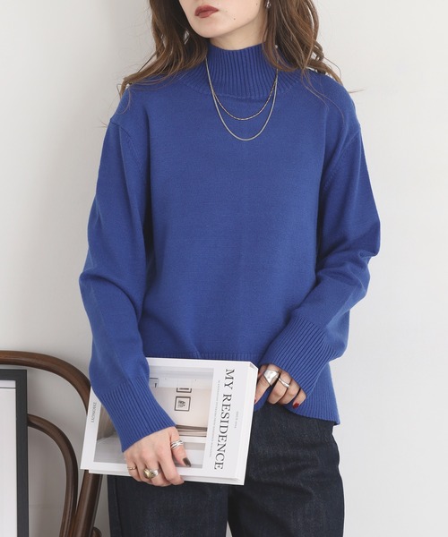 ニット セーター BRODIAEA Aラインハイネックニット レディース