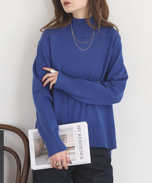 ニット セーター BRODIAEA Aラインハイネックニット レディース
