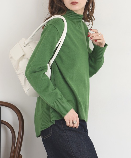 ニット セーター BRODIAEA Aラインハイネックニット レディース