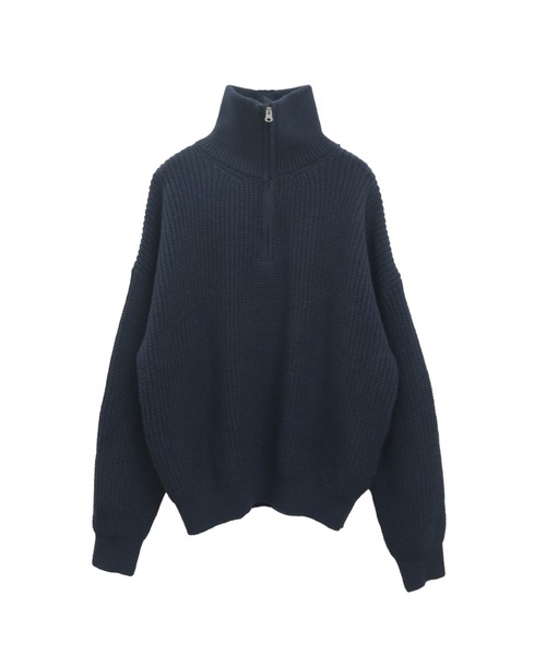 「Reurie'」 長袖ニット FREE チャコールグレー レディース_画像3