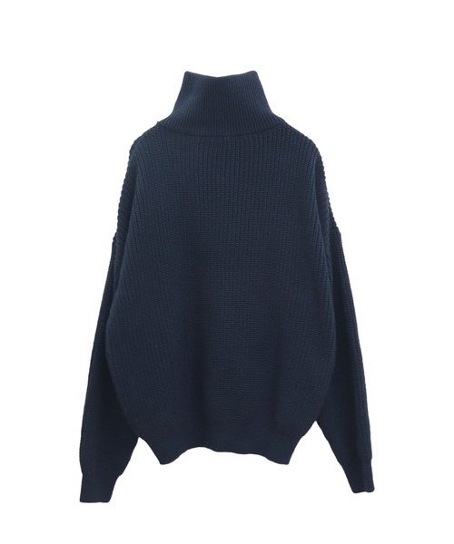 「Reurie'」 長袖ニット FREE チャコールグレー レディース_画像4