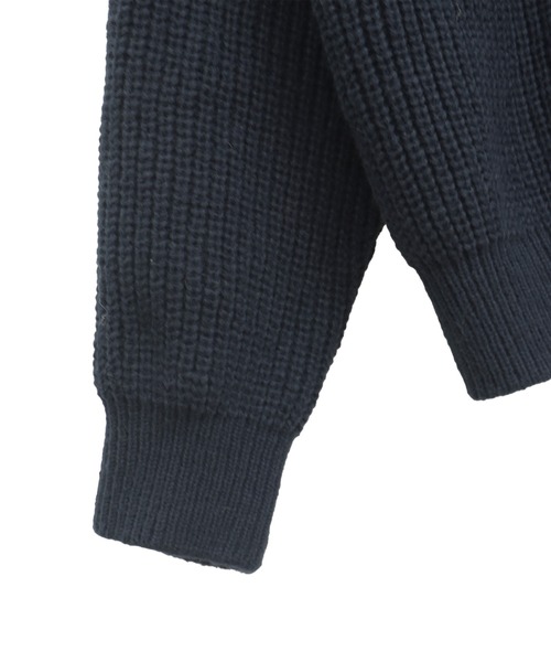 「Reurie'」 長袖ニット FREE チャコールグレー レディース_画像6