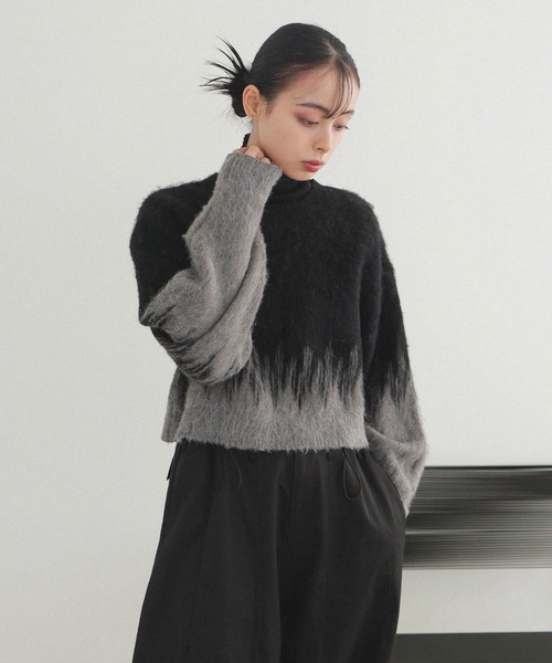 「LIAN」 長袖ニット FREE アイボリー レディース_画像3