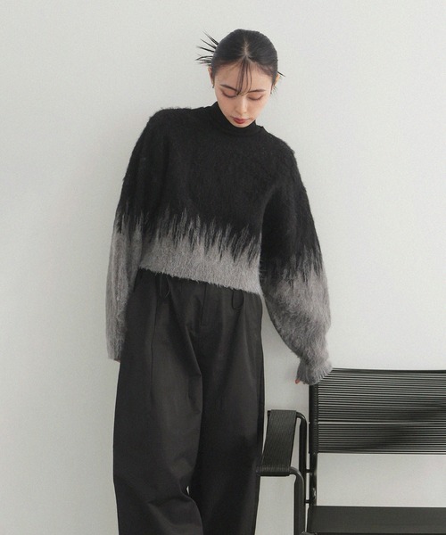 「LIAN」 長袖ニット FREE アイボリー レディース_画像4