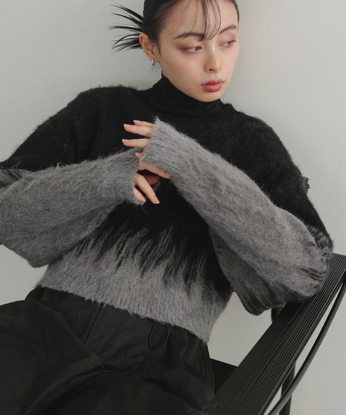 「LIAN」 長袖ニット FREE アイボリー レディース_画像9