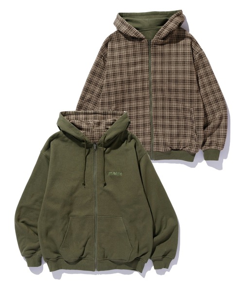XLARGE（エクストラ ラージ） パーカー REVERSIBLE ZIP UP HOODED