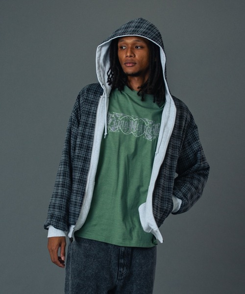 XLARGE リバーシブルジップアップフーディ REVERSIBLE ZIP UP HOODED SWEATSHIRT（パーカー）｜XLARGE