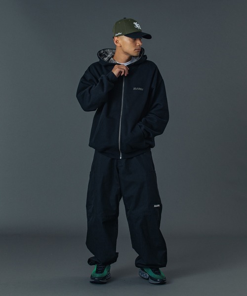 XLARGE リバーシブルジップアップフーディ REVERSIBLE ZIP UP HOODED SWEATSHIRT（パーカー）｜XLARGE