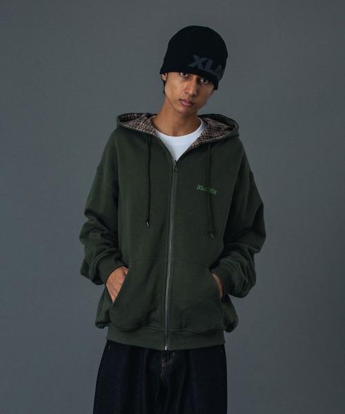 XLARGE（エクストラ ラージ） パーカー REVERSIBLE ZIP UP HOODED