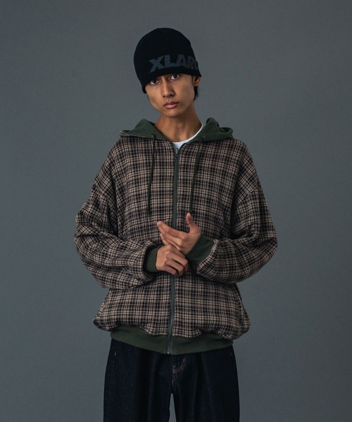 XLARGE（エクストラ ラージ） パーカー REVERSIBLE ZIP UP HOODED