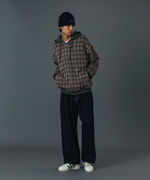 XLARGE（エクストラ ラージ） パーカー REVERSIBLE ZIP UP HOODED