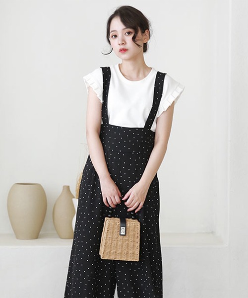 「Isn't She?」 オールインワン FREE ブラック レディース_画像8